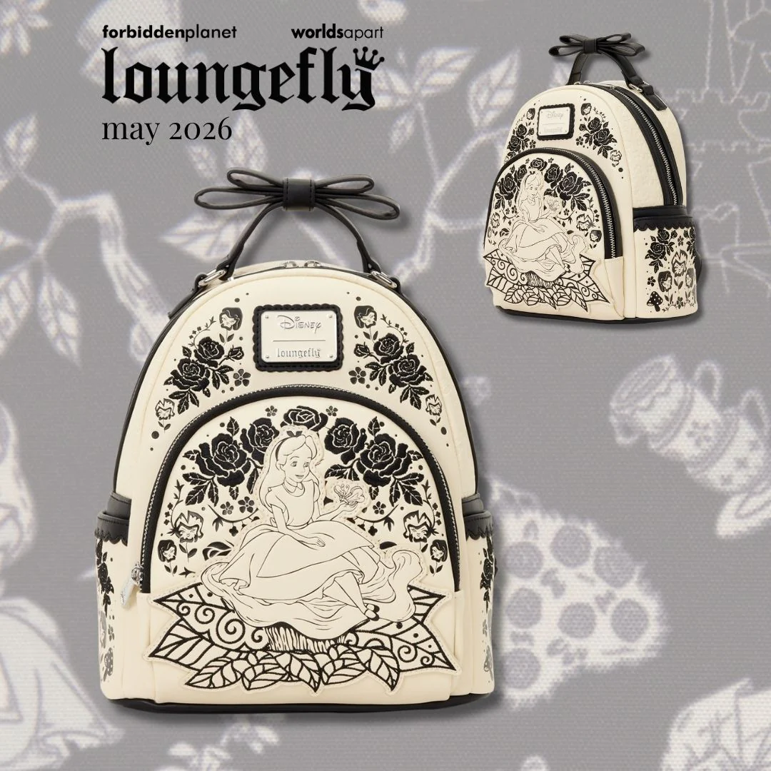 DISNEY ALICE IN WONDERLAND EMBROIDERED FLORAL MINI BACKPACK