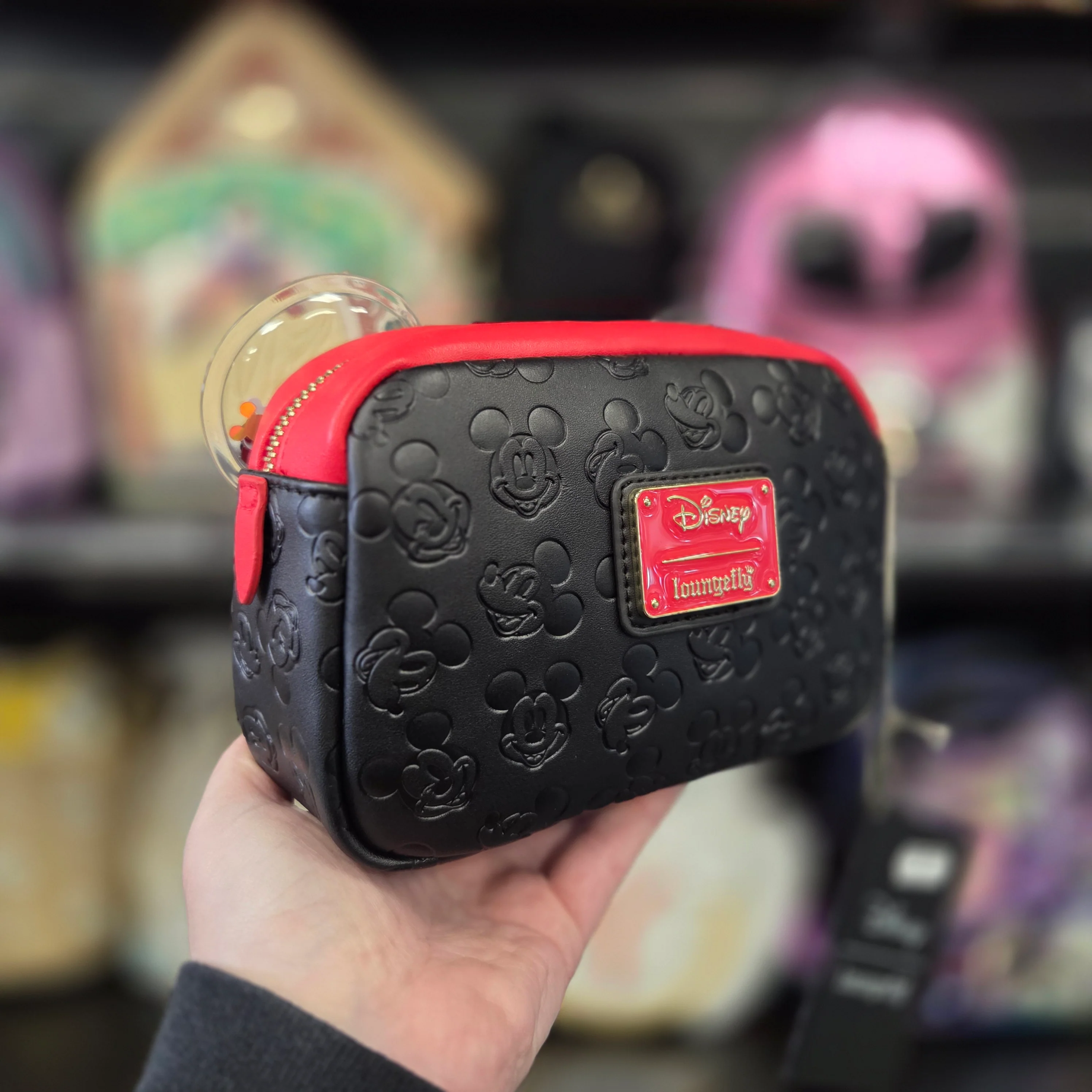 DISNEY MICKEY MOUSE DEBOSS HEAD CONFETTI COSPLAY COSMETIC BAG - Image 2