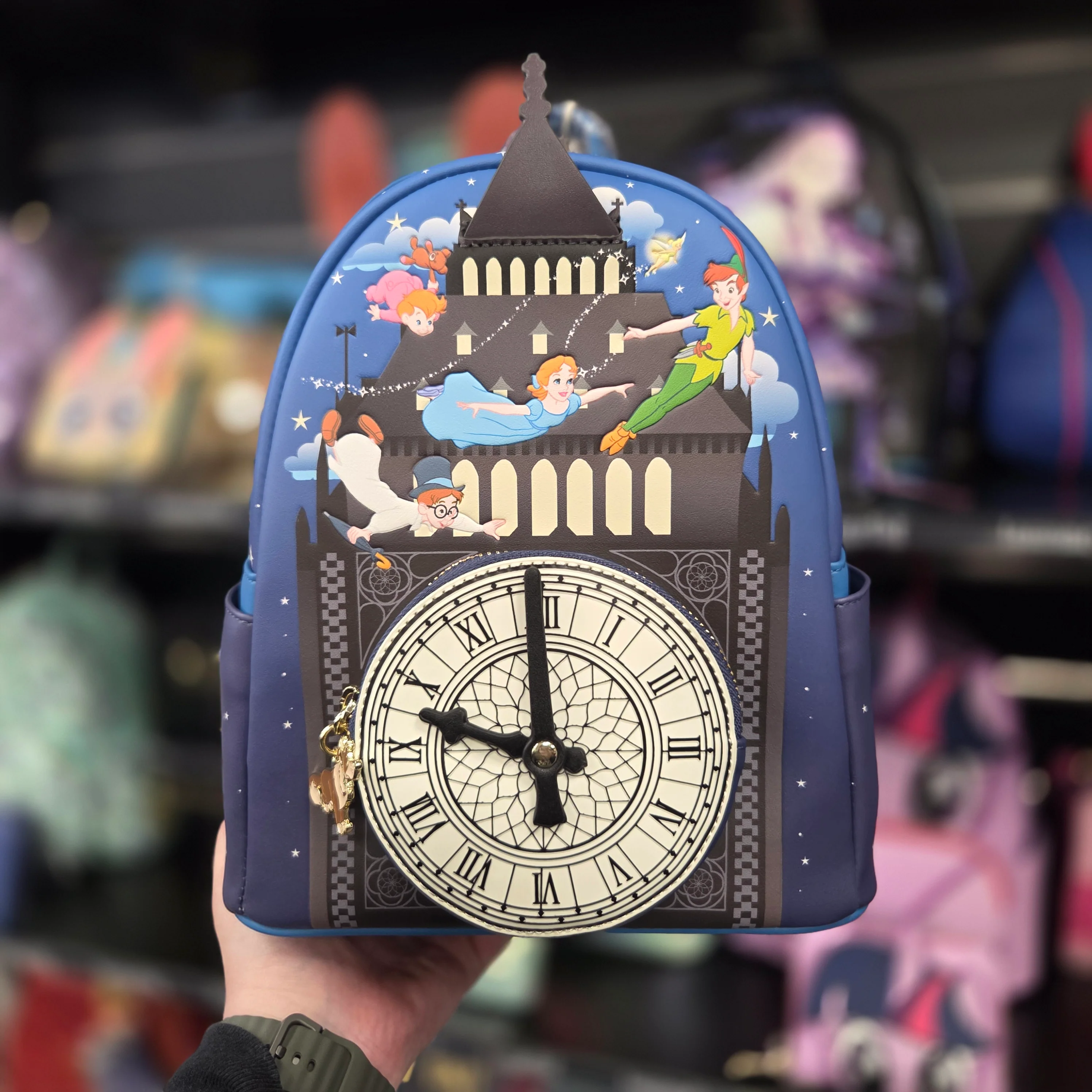 DISNEY PETER PAN GLOW CLOCK MINI BACKPACK