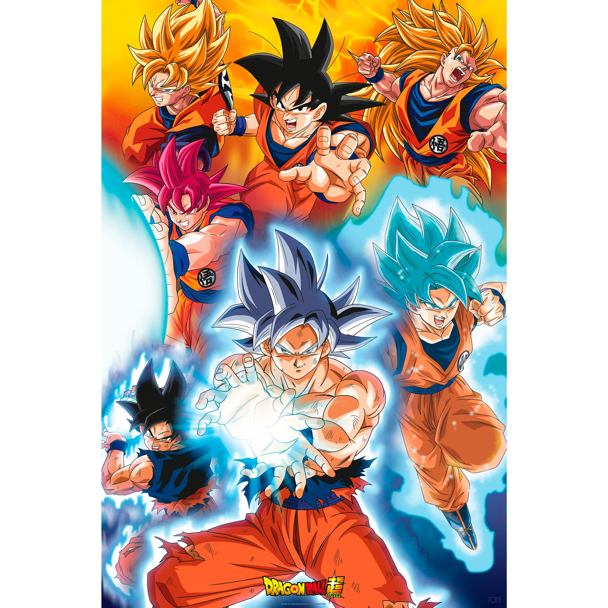 GB eye Dragon Ball Goku's Transformations 61 x 91.5cm Maxi Poster