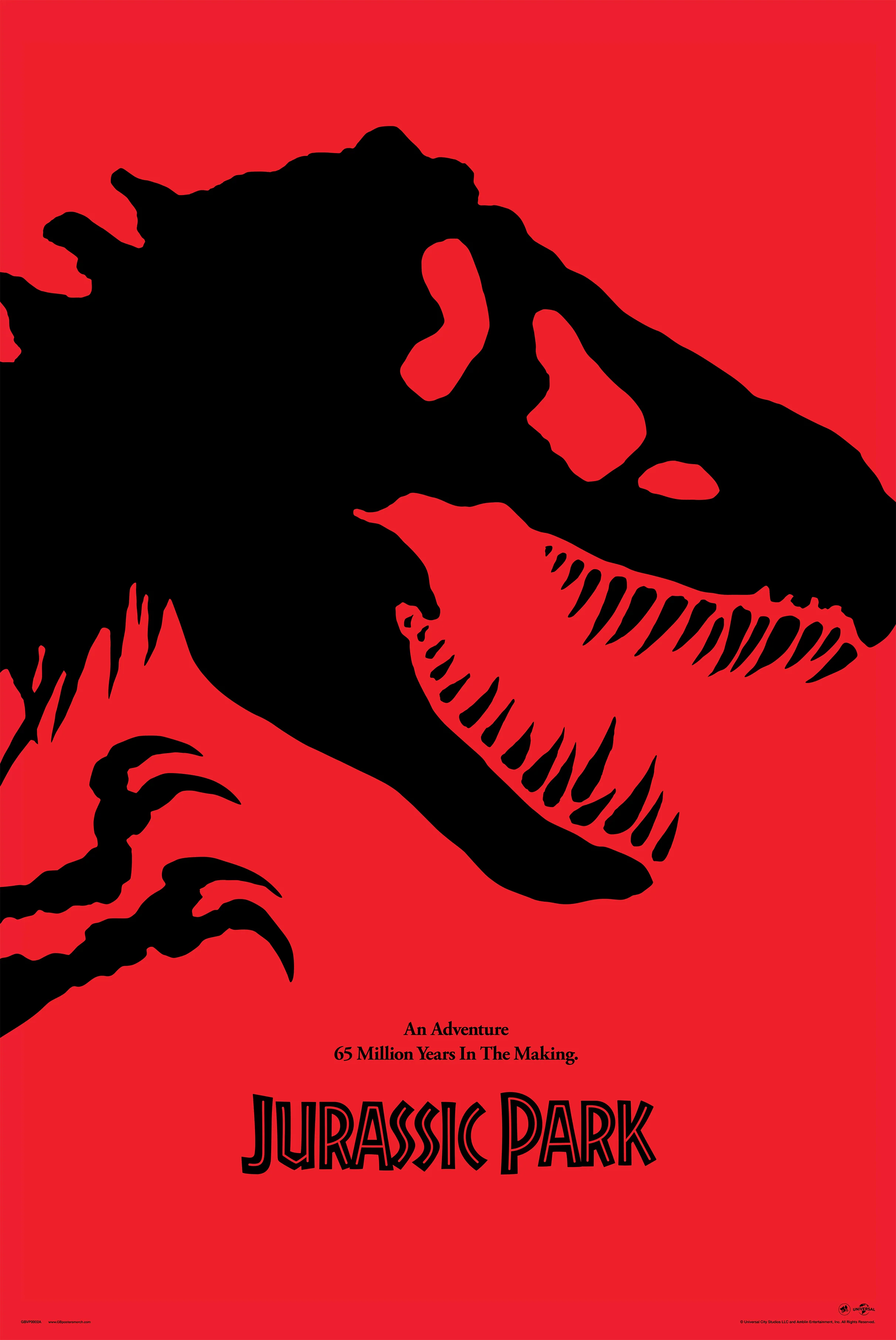 GB Posters Jurassic Park Red 61 x 91.5cm Maxi Poster