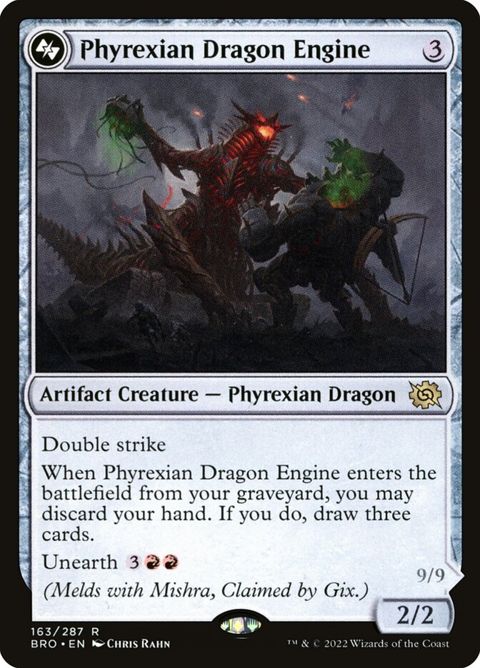 Phyrexian Dragon Engine // Mishra, Lost to Phyrexia (163a)