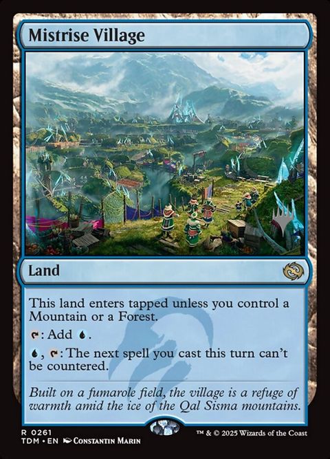 Mistrise Village (261p) - Planeswalker Stamped