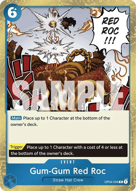 Gum-Gum Red Roc (OP04-056) - Jolly Roger Foil