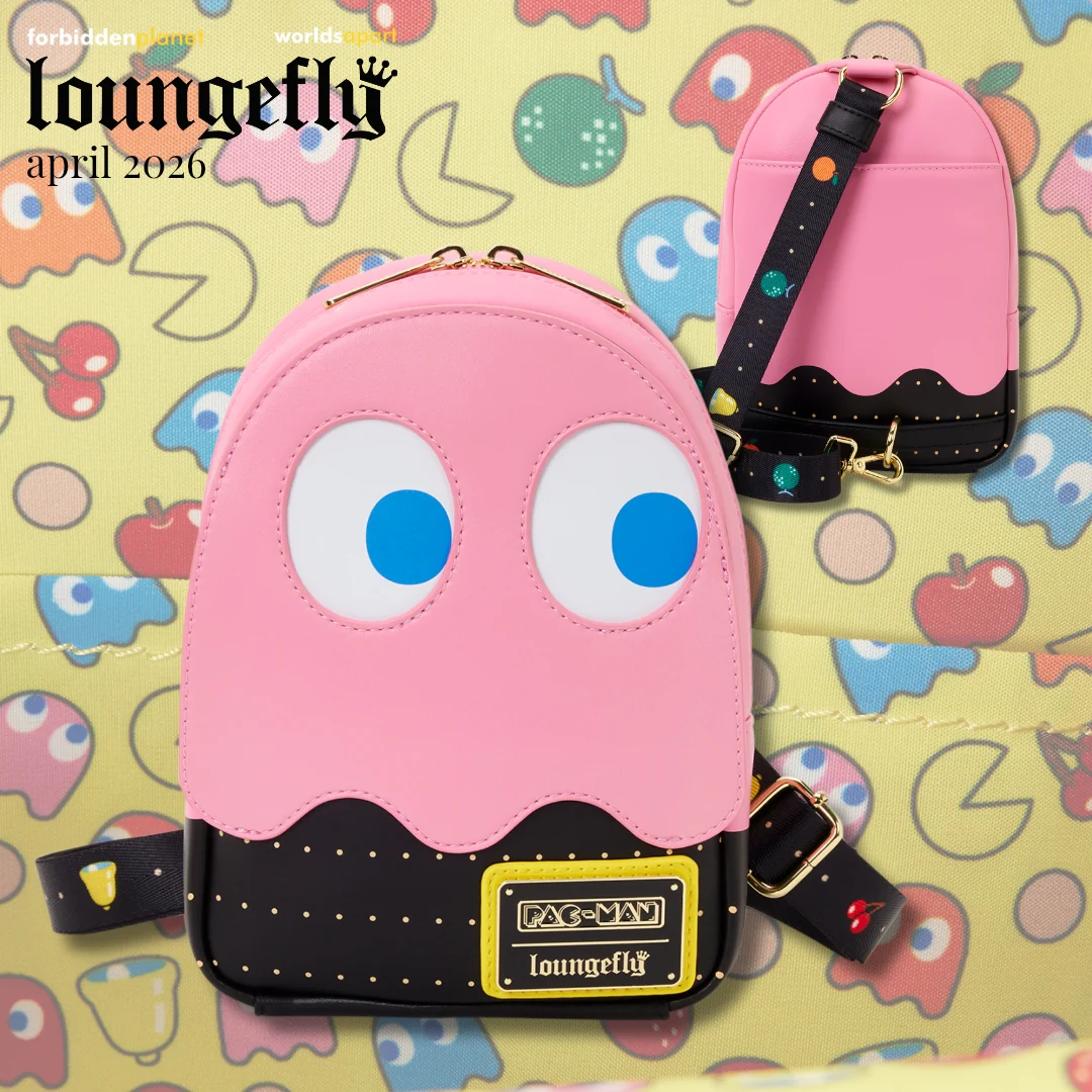 PAC-MAN PINKY GHOST SLING CROSSBODY BAG