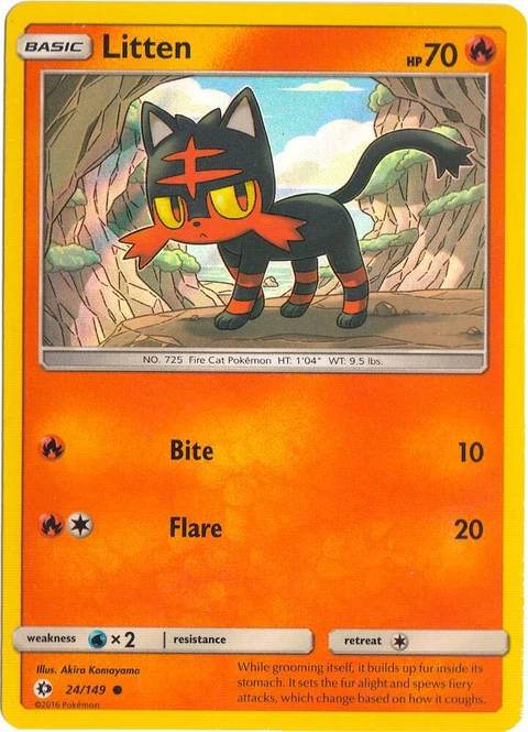 Litten - Water Web Holo (24)