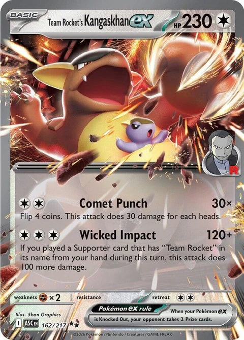 Team Rocket's Kangaskhan Ex (162)