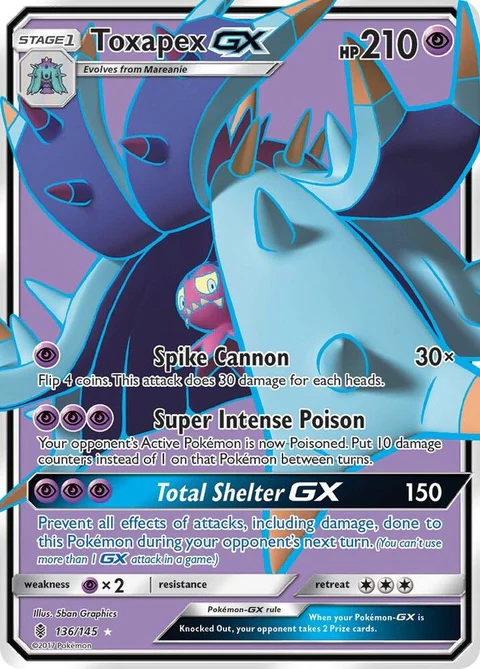 Toxapex Gx - Full Art (136)