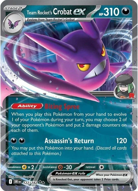 Team Rocket's Crobat Ex (122)