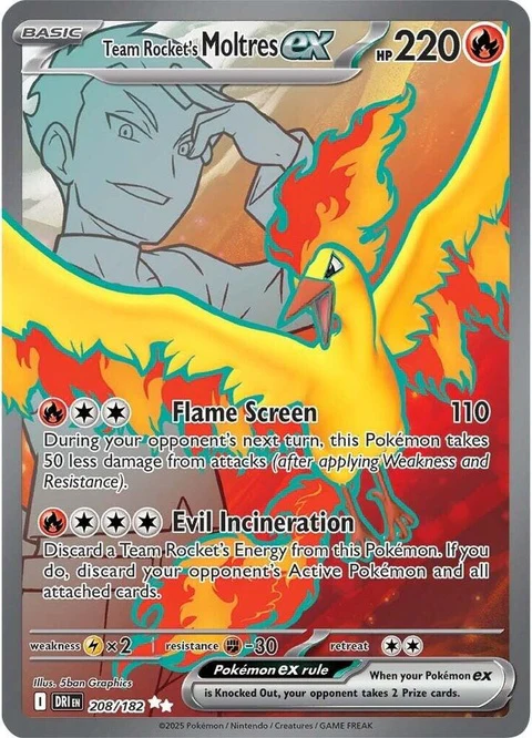 Team Rocket's Moltres Ex (208)