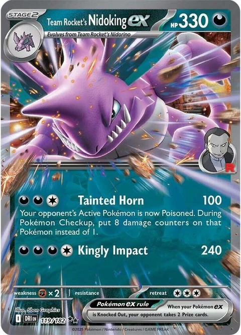 Team Rocket's Nidoking Ex (119)