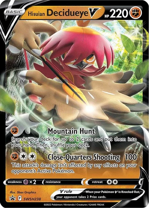 Hisuian Decidueye V (SWSH238)